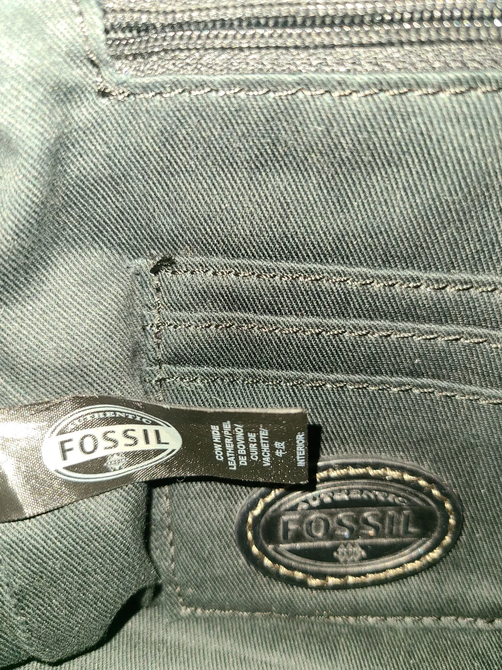 Authentic Fossil Leather Sydney  Satchel Bag